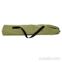 Outsunny Heavy-Duty Outdoor Folding Military Style Camping Cot - Green   